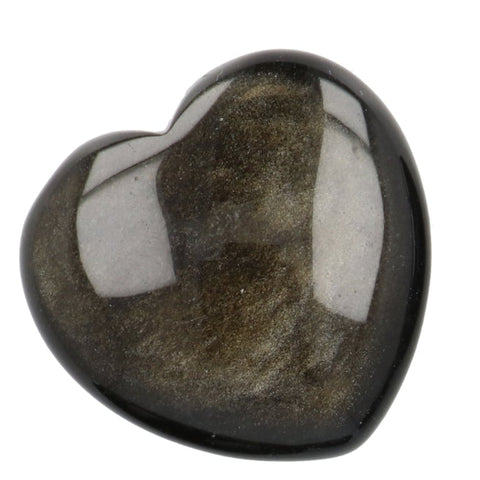 Gouden Obsidiaan hart 4 cm
