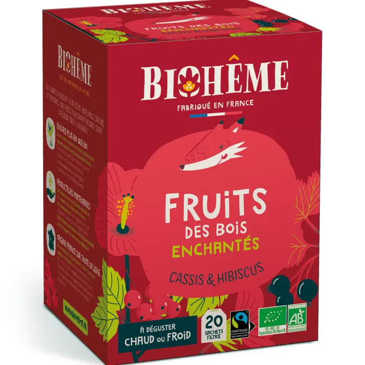 Biologische infusie met bosvruchten