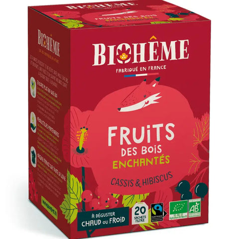 Biologische infusie met bosvruchten