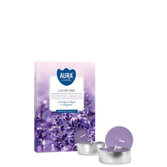Set van 6 Geparfumeerde Theelichten - Lavendel