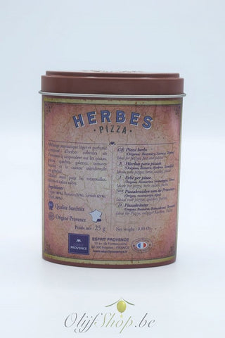 Pizza kruiden in retro blikje
