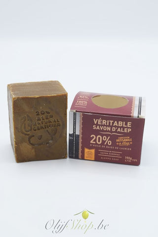 Savon d'alep 20 procent laurierolie la corvette
