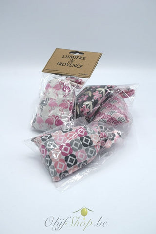 Streng 4 lavendelzakjes Camargue - flamingo