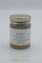 Tapenade van groene olijven met vijgen