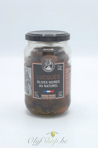 Zwarte Lucques olijven 200 gram